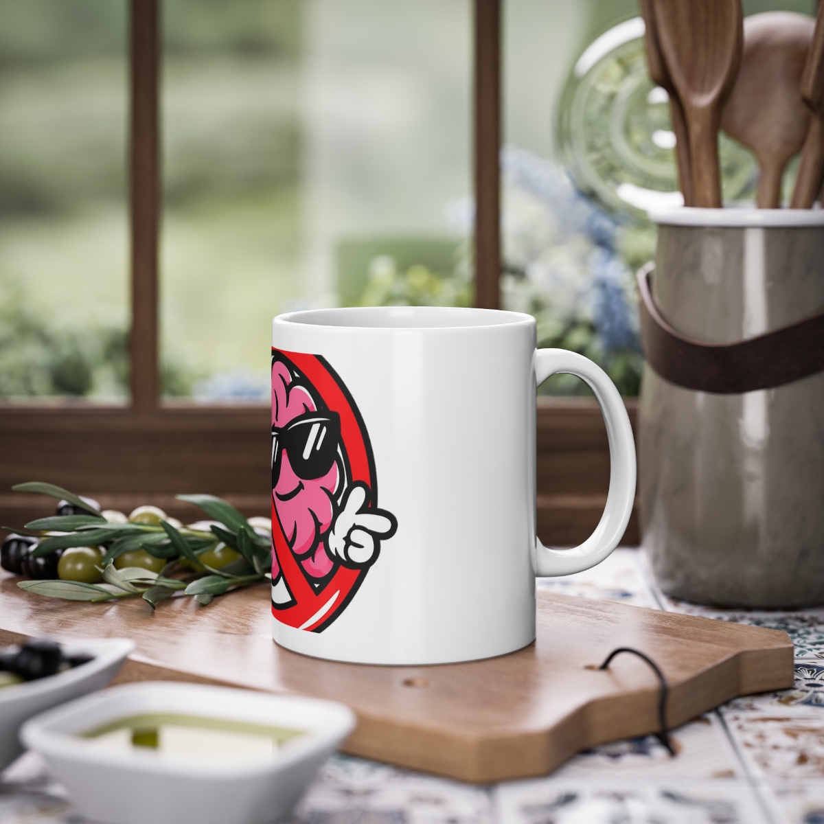 No Brains Allowed Mug 11oz — nomorebrain.com