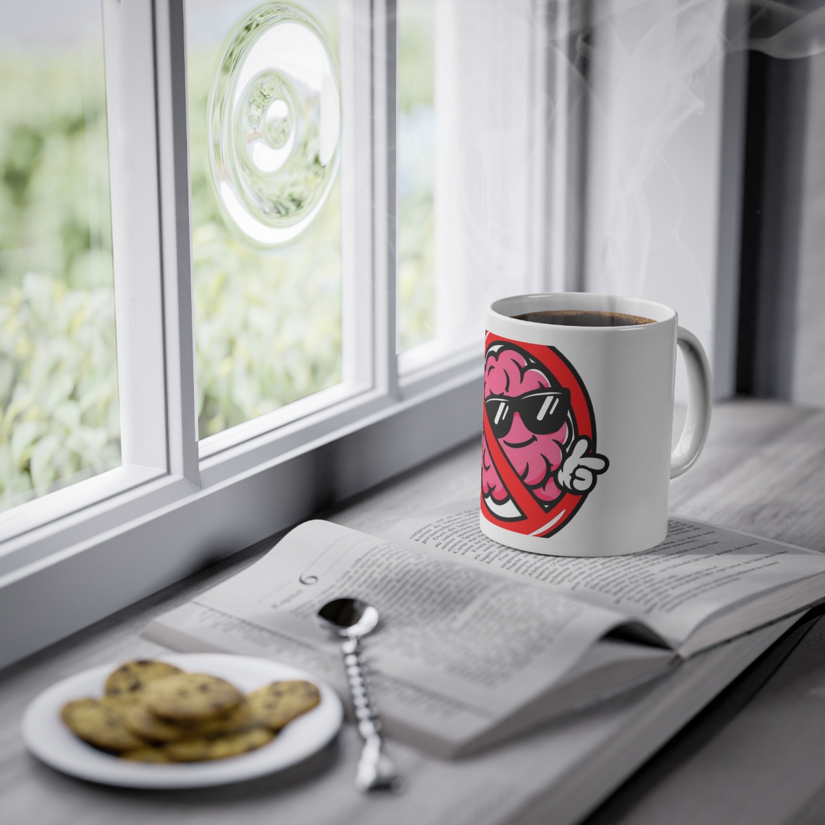 No Brains Allowed Mug 11oz — nomorebrain.com