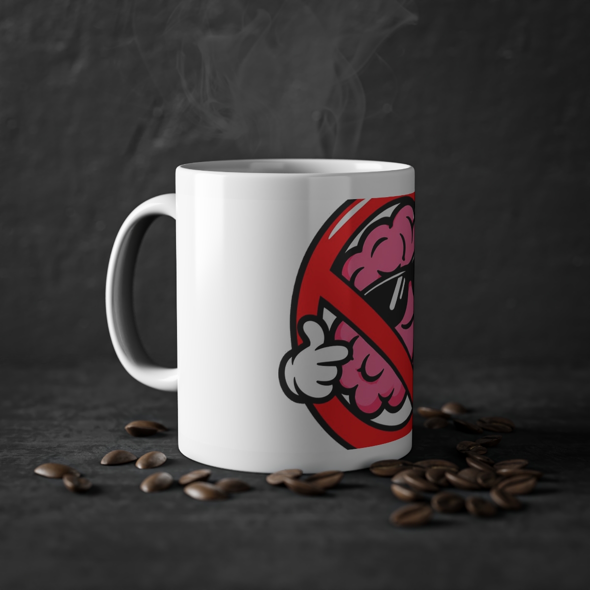 No Brains Allowed Mug 11oz — nomorebrain.com