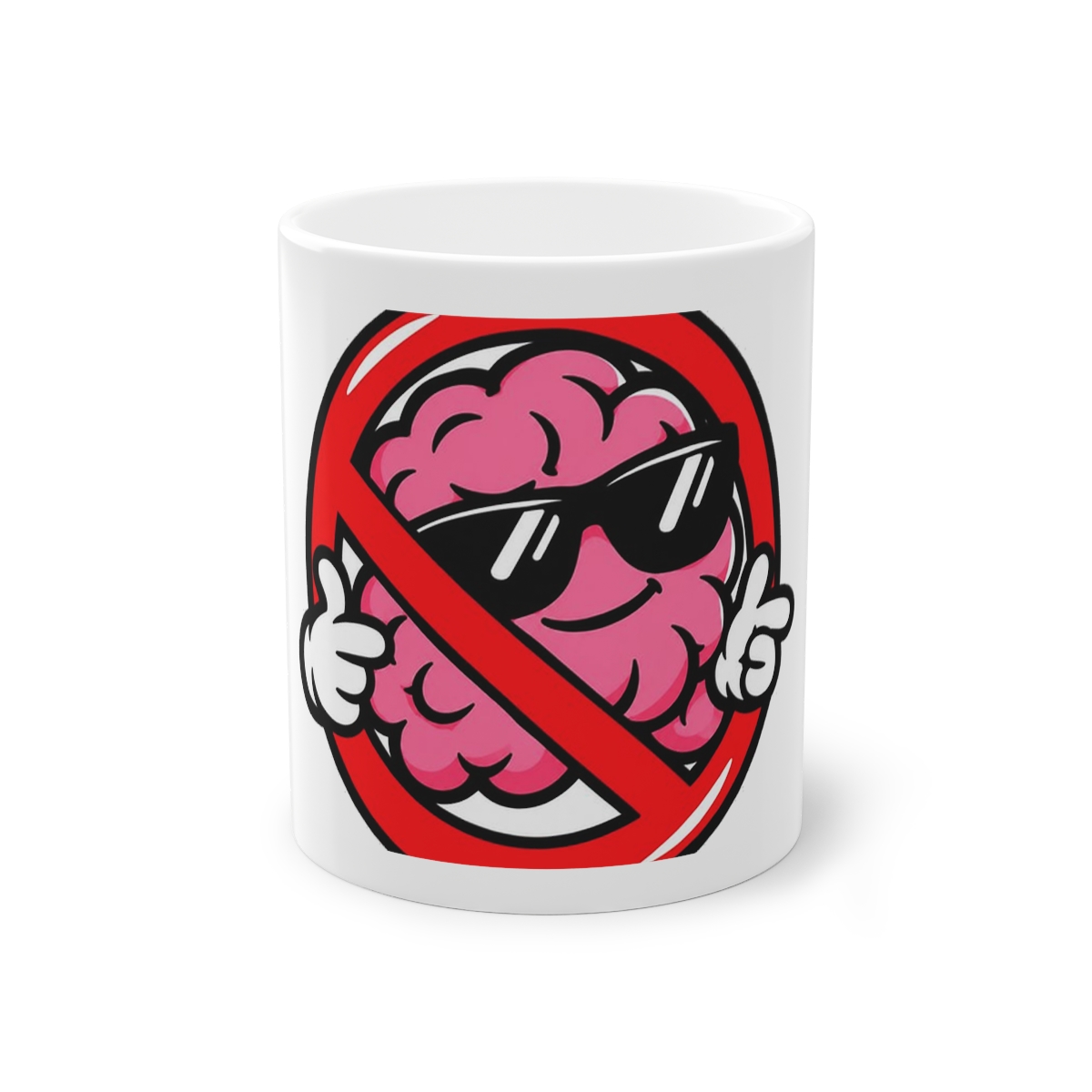 No Brains Allowed Mug 11oz — nomorebrain.com