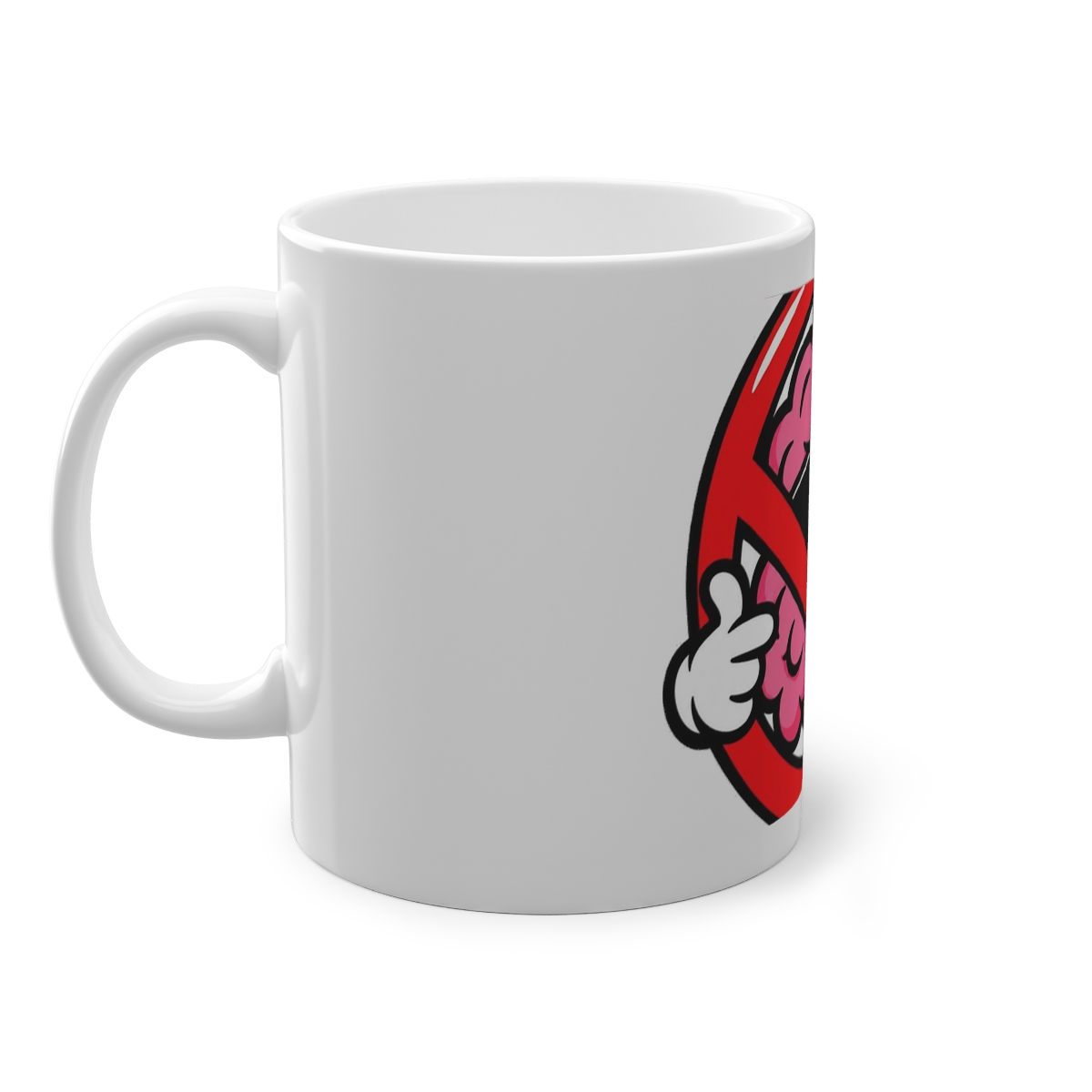 No Brains Allowed Mug 11oz — nomorebrain.com
