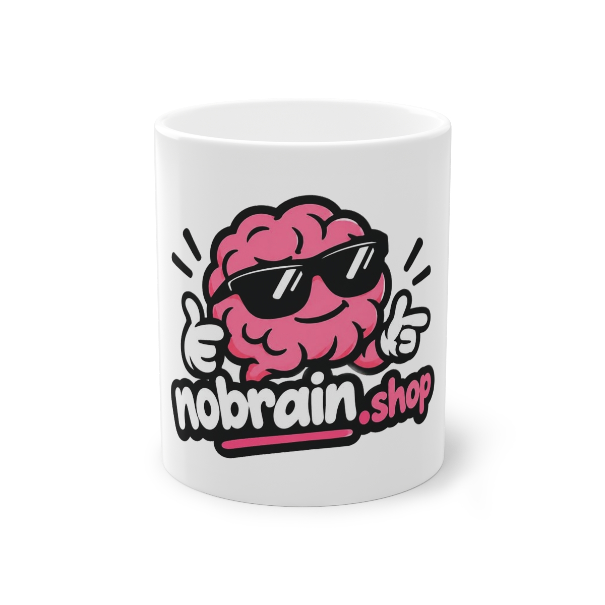 nobrain.shop Logo Mug 11oz — nomorebrain.com