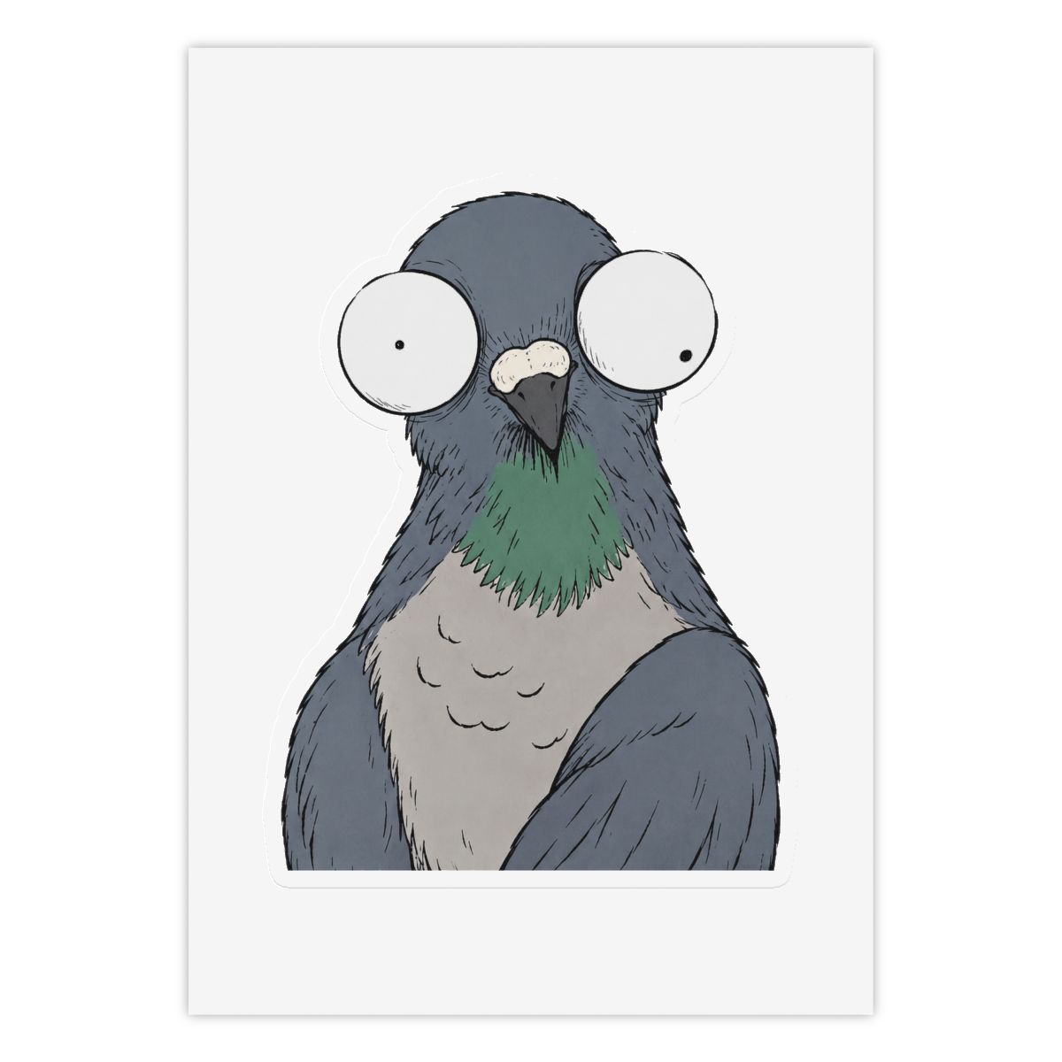 Unbothered Pigeon Sticker Sheet — nomorebrain.com
