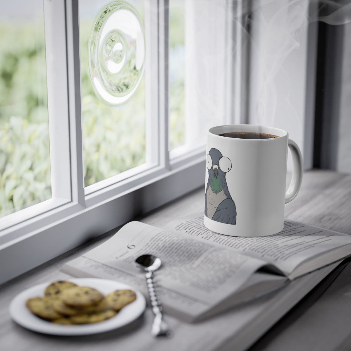 Unbothered Pigeon Mug 11oz — nomorebrain.com