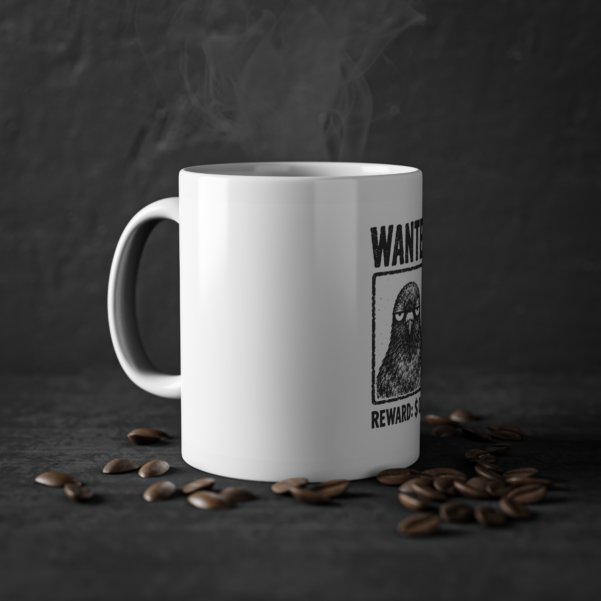 Unbothered Pigeon Wanted Mug 11oz — nomorebrain.com