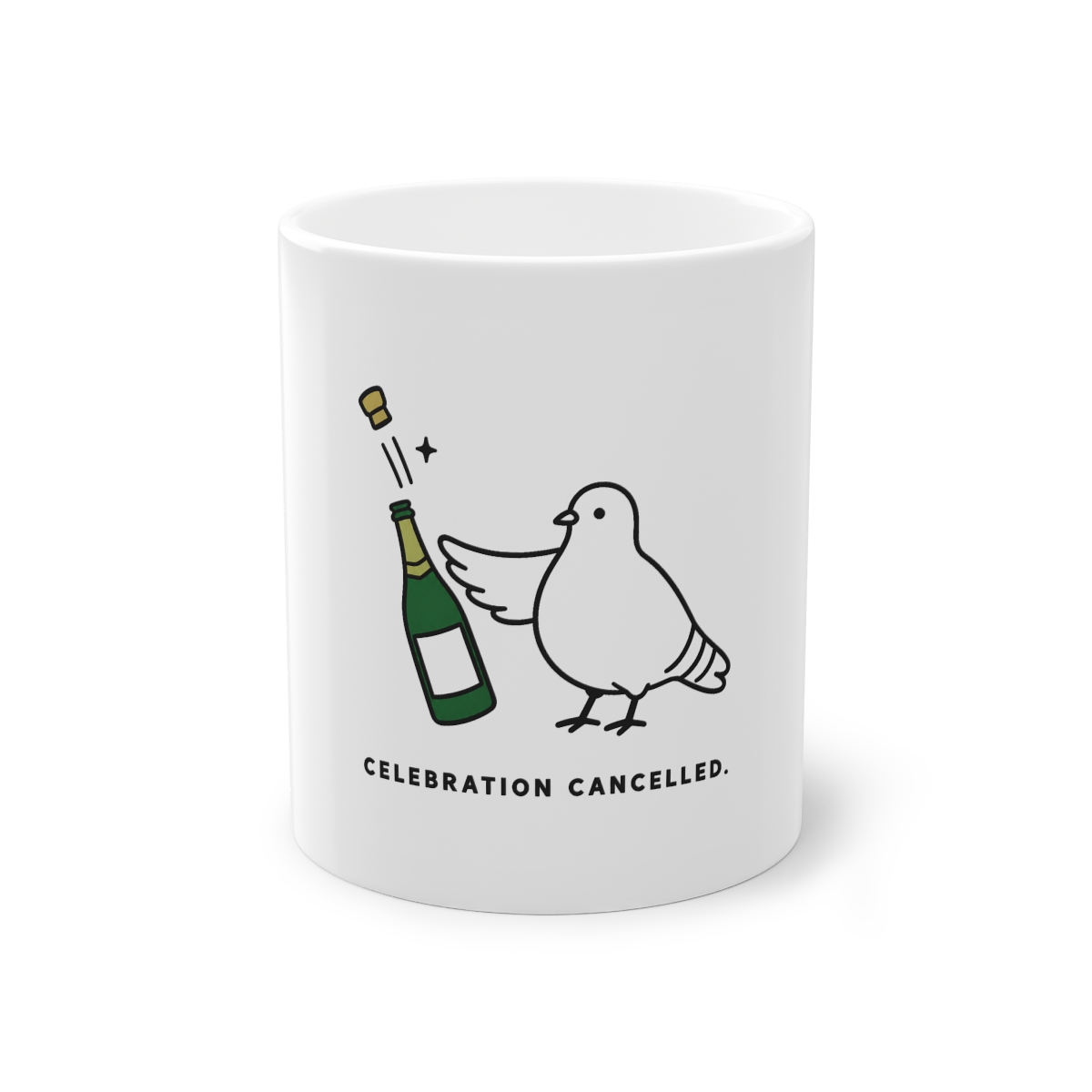 Celebration Cancelled Pigeon Mug 11oz — nomorebrain.com