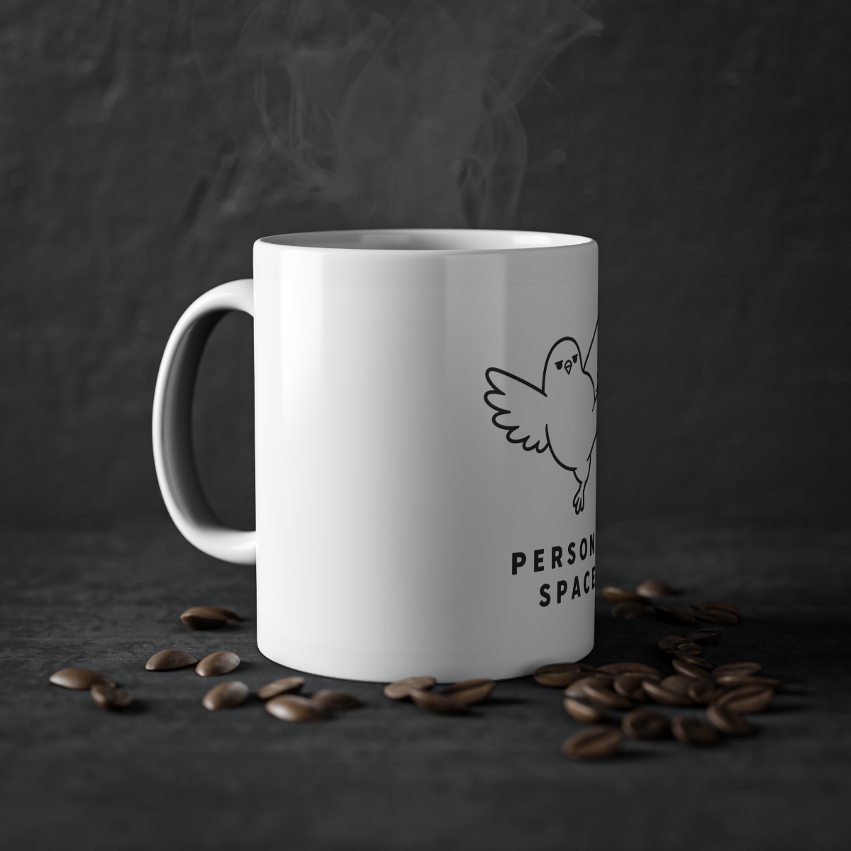 Personal Space Pigeon Mug 11oz — nomorebrain.com