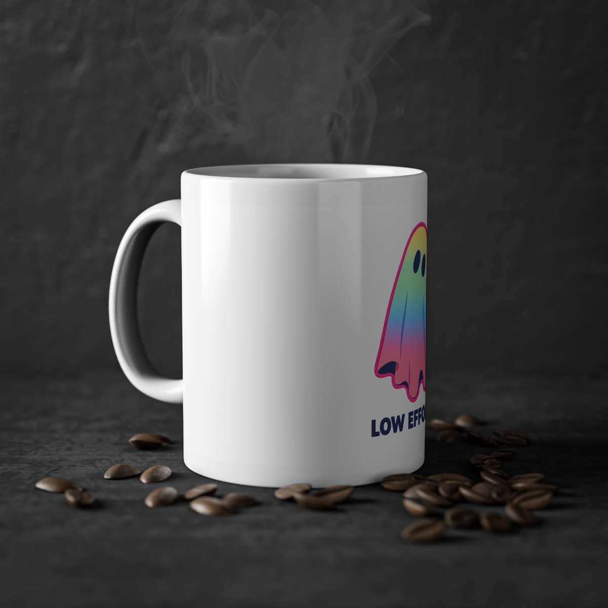 Low Effort Ghost Mug 11oz — nomorebrain.com