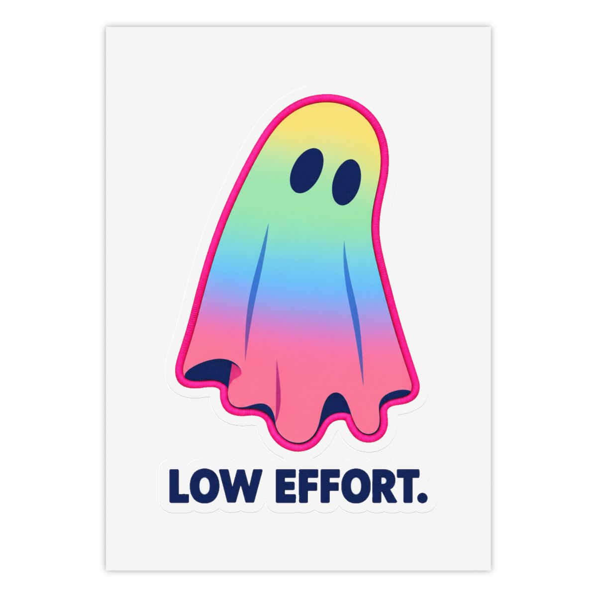 Low Effort Ghost Sticker Sheet — nomorebrain.com