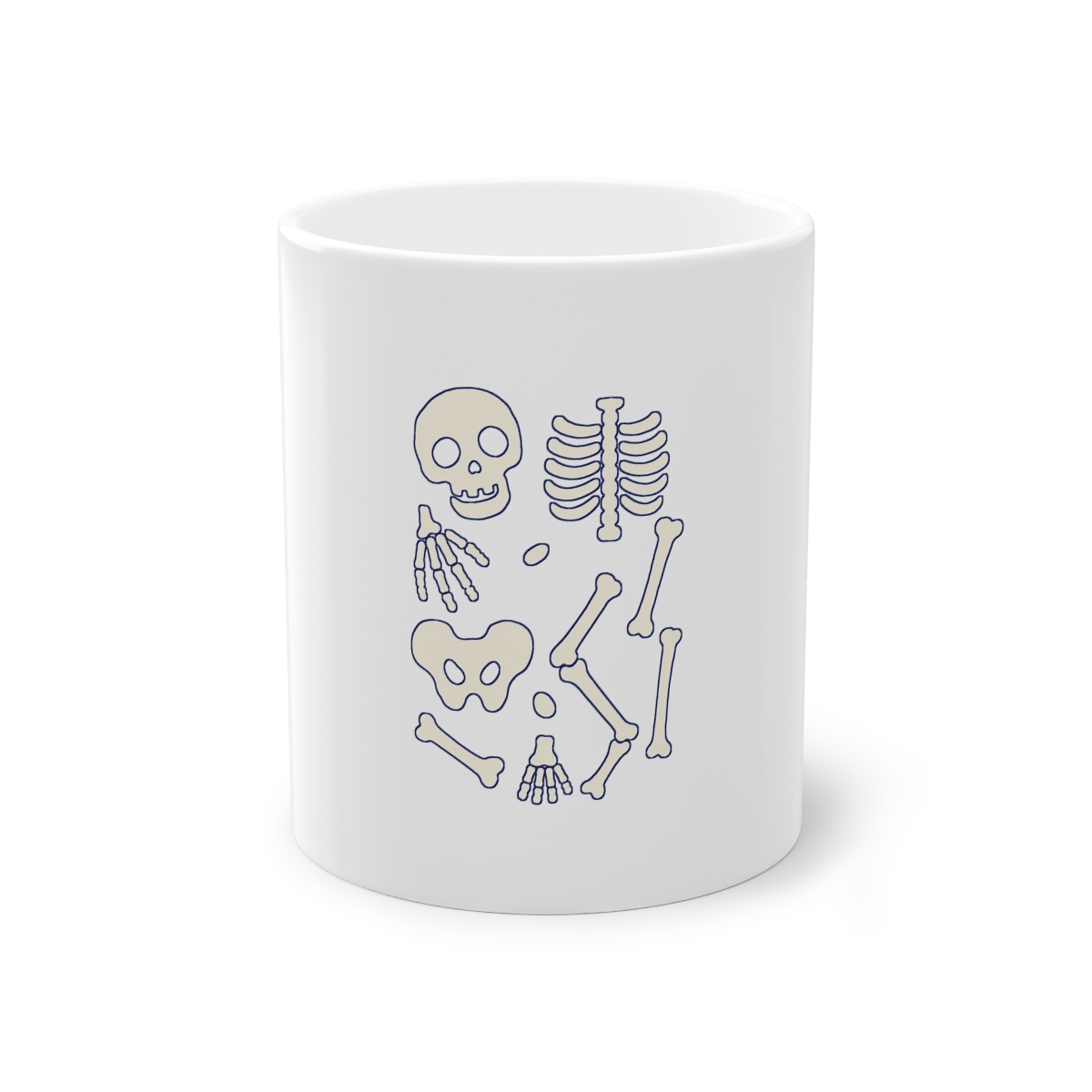 Skeleton Chart Mug 11oz — nomorebrain.com