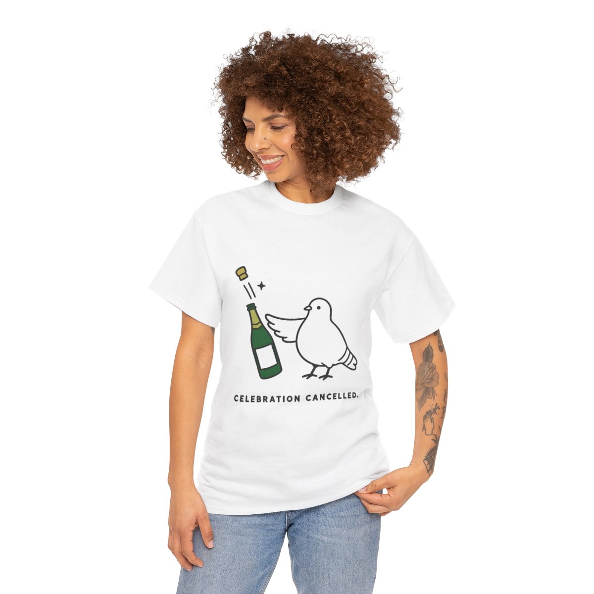 Celebration Cancelled Pigeon Tee — nomorebrain.com