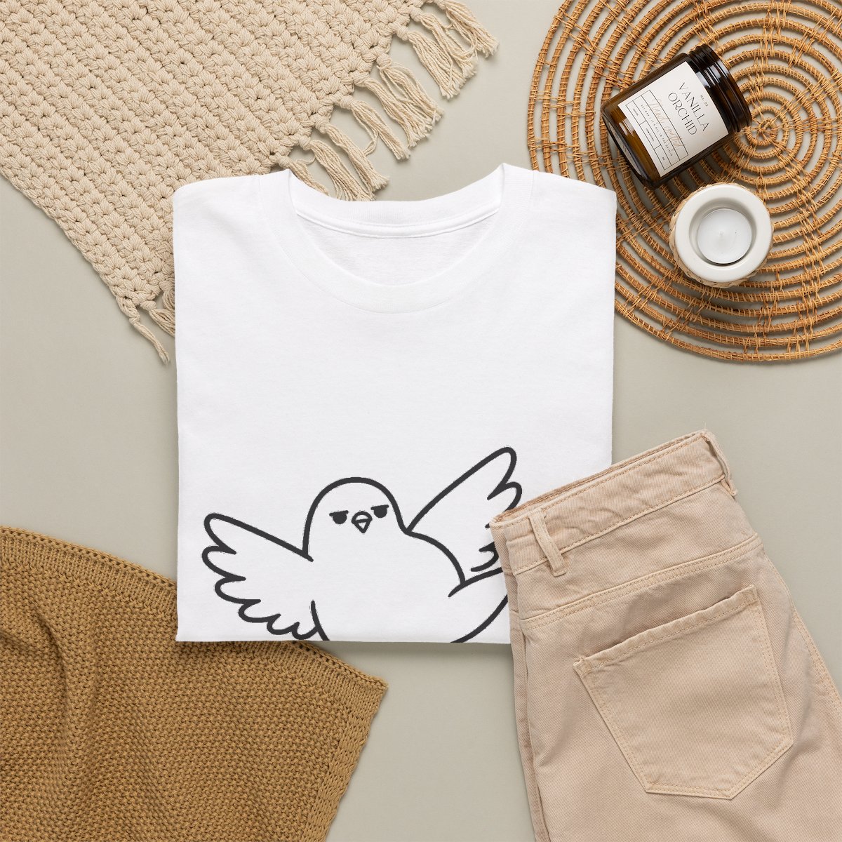Personal Space Pigeon Tee — nomorebrain.com