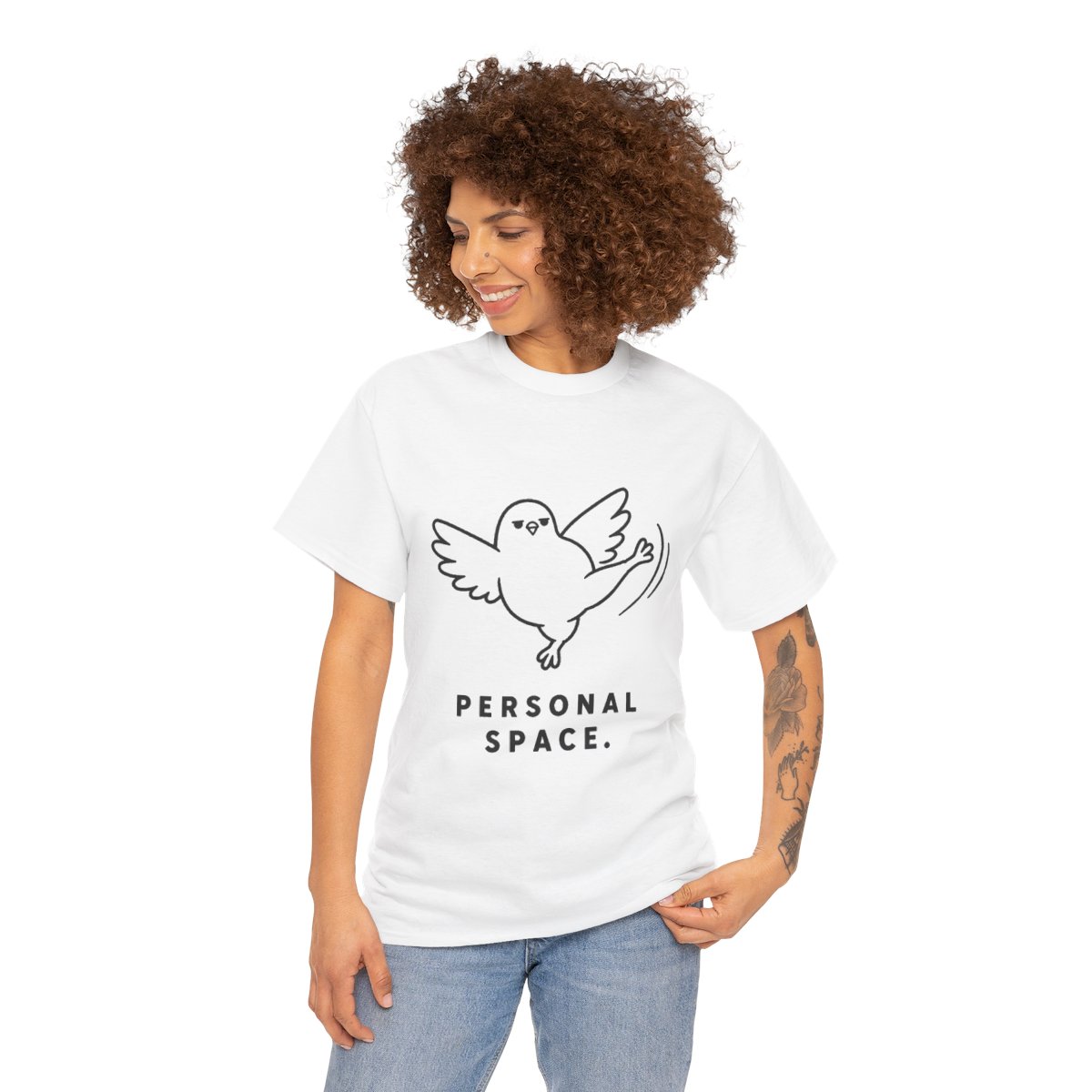 Personal Space Pigeon Tee — nomorebrain.com