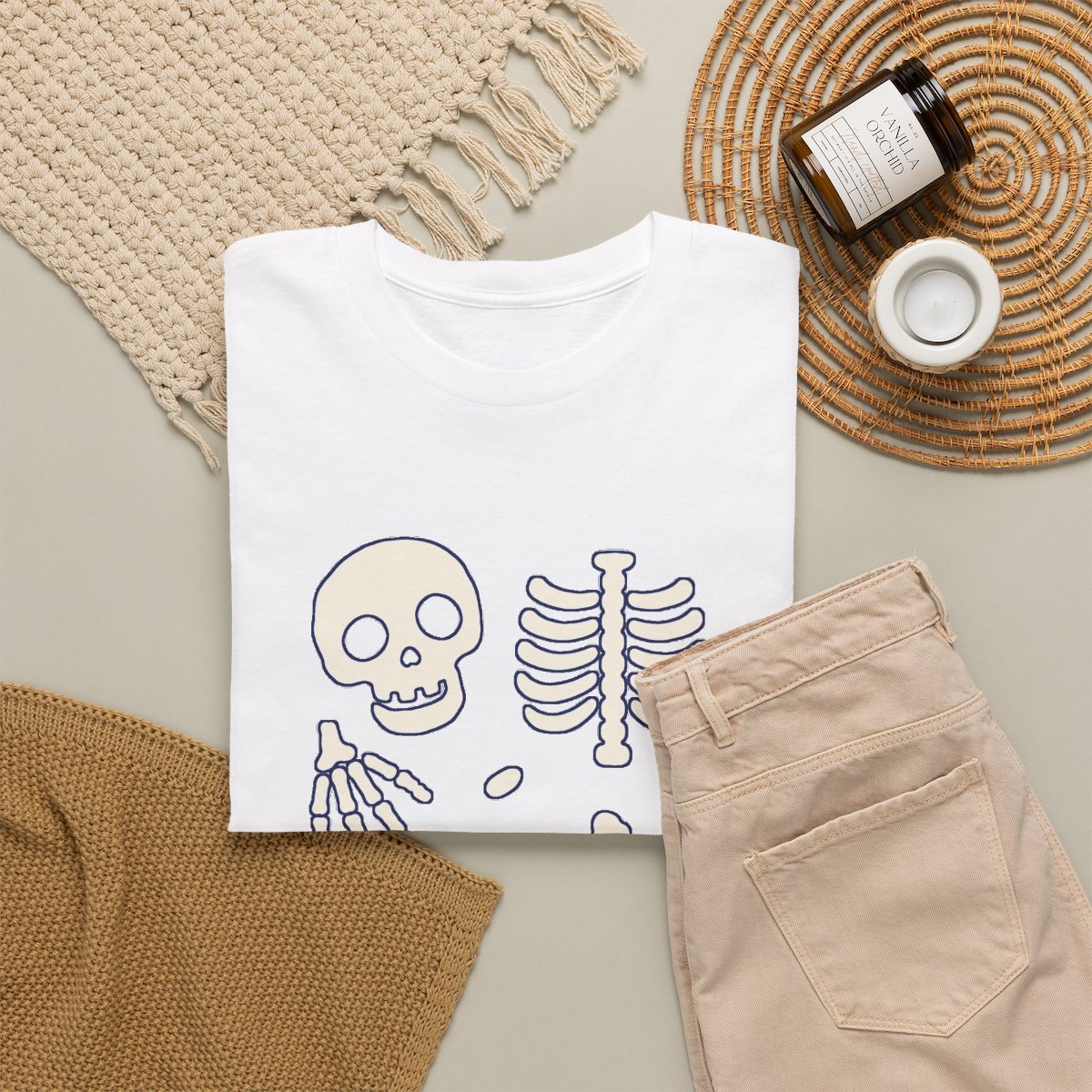 Skeleton Chart Tee — nomorebrain.com