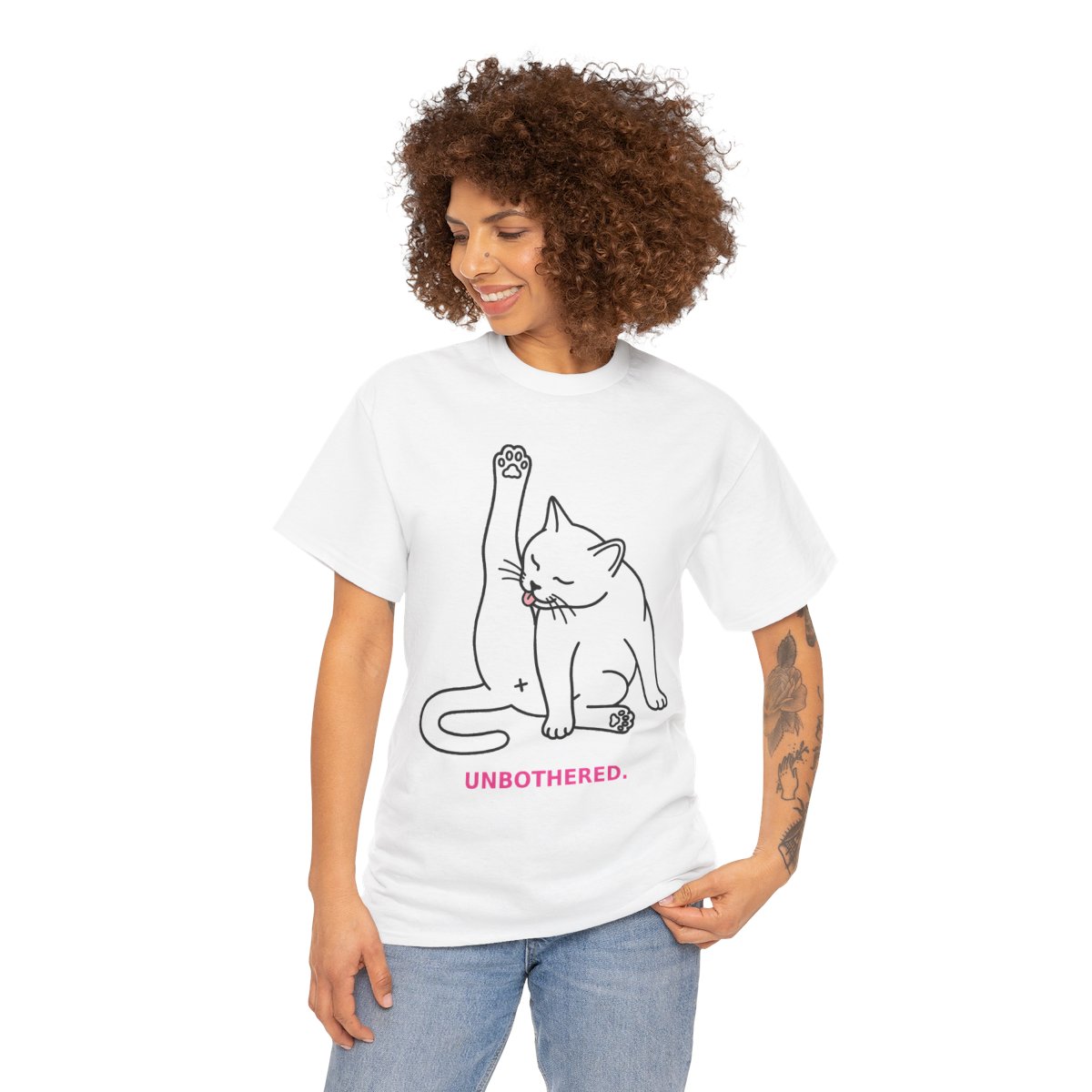 Unbothered Cat Tee — nomorebrain.com