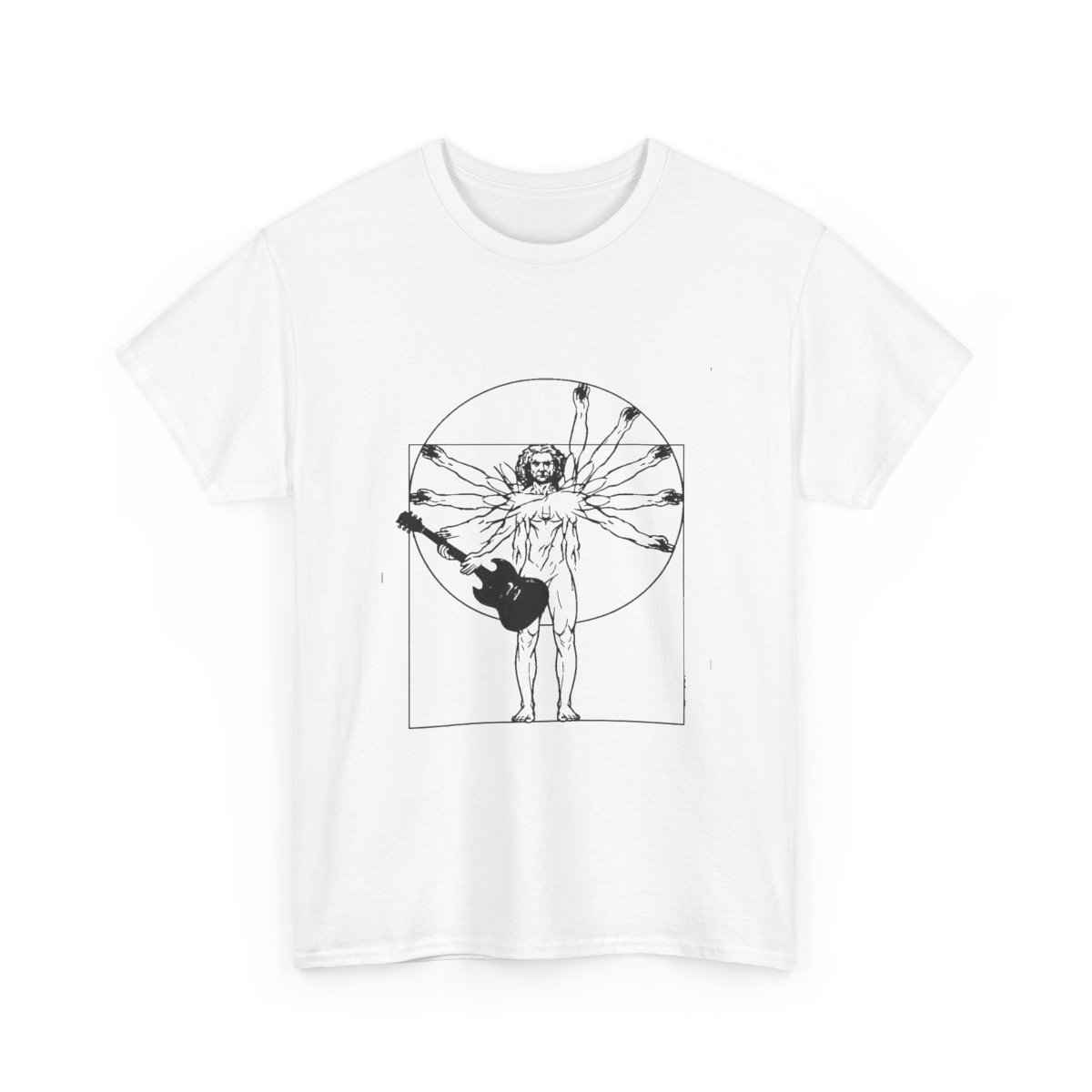 Vitruvian Guitarist Tee — nomorebrain.com